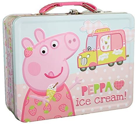 peppa metal lunch box|Peppa Pig Metal Lunchbox 2016 .